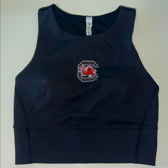 lululemon athletica Tops - Lululemon Wunder Train Tank Top Black X South Carolina Gamecocks Logo